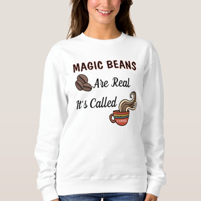Sudadera Coffee Magic Beans (Anverso)