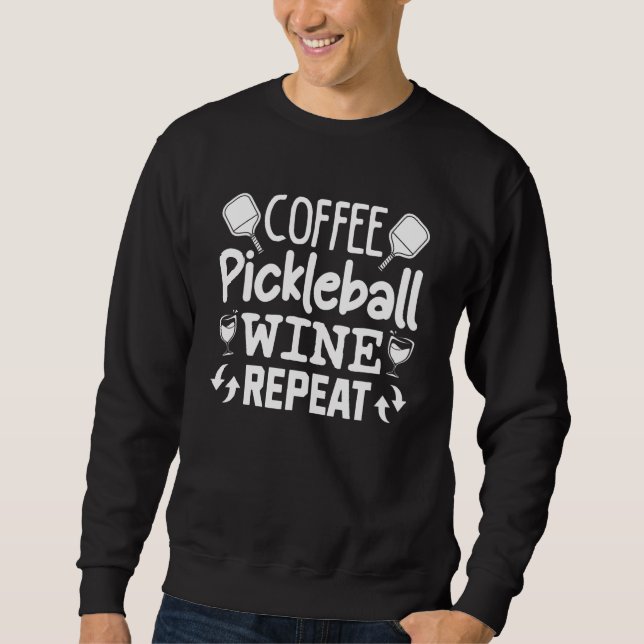 Sudadera Coffee Pickleball Wine  Women s (Anverso)