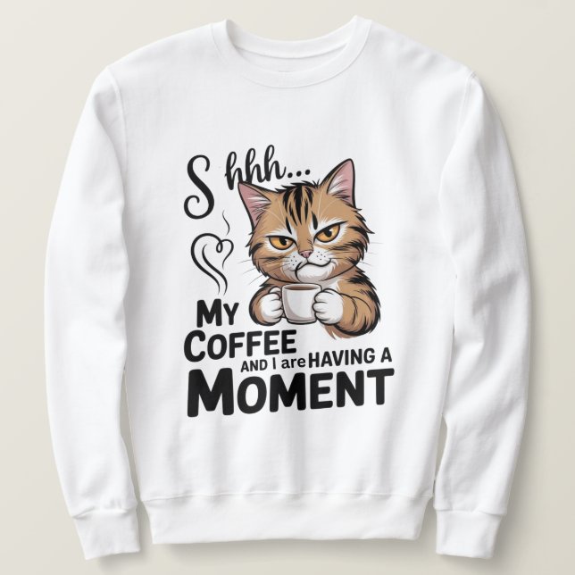 Sudadera Coffee Quote shirt, Gnome Sublimation Design.  (Anverso del diseño)