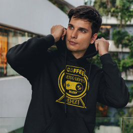 Sudadera Coffee Retro Games Sleep Repeat - Gamer