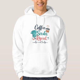 Sudadera Coffee. Scrubs. Repeat.