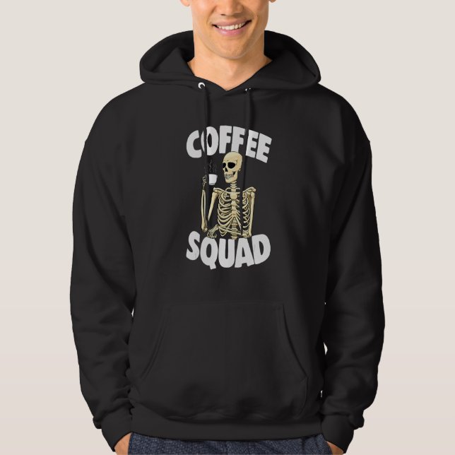 Sudadera Coffee Squad Caffeine  Women Coffee Skeleton 1 (Anverso)
