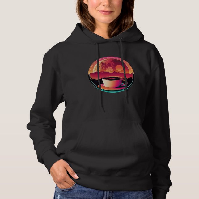 Sudadera Coffee Synthwave 80s Retrowave Aesthetic  1 (Anverso)