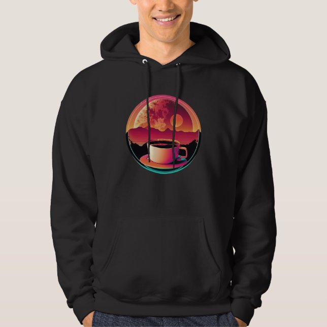Sudadera Coffee Synthwave 80s Retrowave Aesthetic  1 (Anverso)