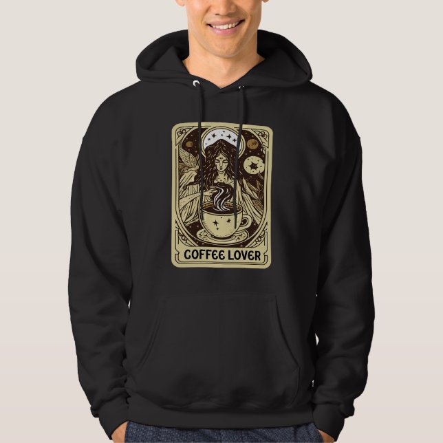 Sudadera Coffee Tarot Card  Coffee Drinker (Anverso)