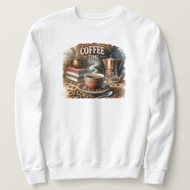 Sudadera Coffee Time Sweatshirt (Anverso del diseño)