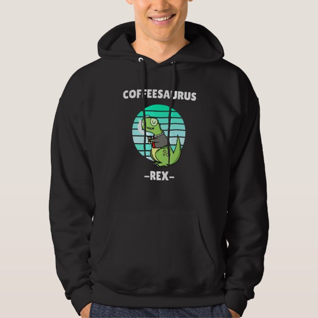 Sudadera Coffeesauro Rex 2 (Anverso)