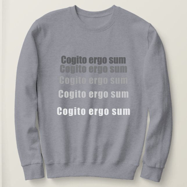 Sudadera Cogito, ergo sum (Anverso del diseño)
