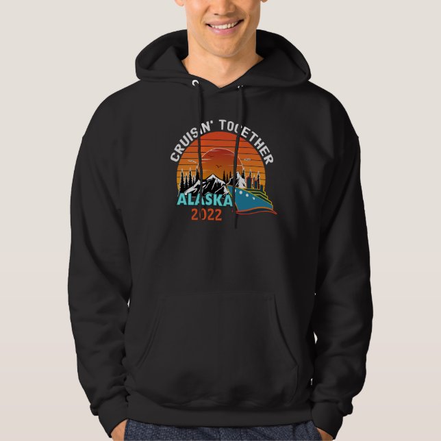 Sudadera Coincidencia de las vacaciones de viaje en Alaska  (Anverso)