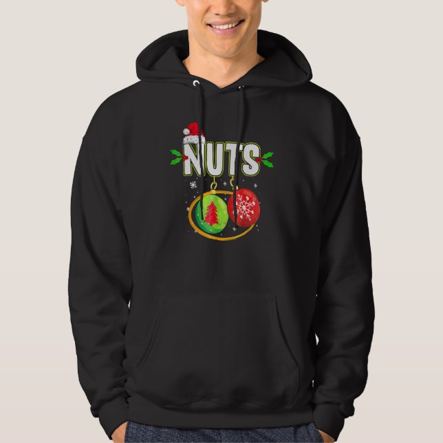 Sudadera Coincidencia de nueces de pecho Castañas de Navida (Anverso)