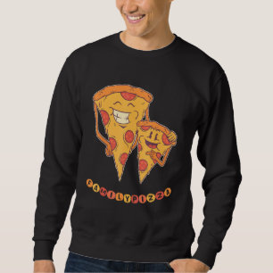 Sudadera Coincidencia de pizza familiar