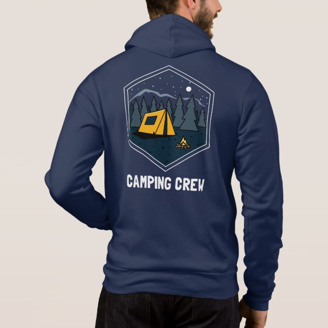 Sudadera Coincidencia de vacaciones en familia de camping (Reverso)