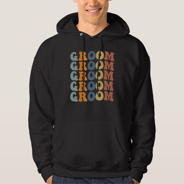 Sudadera Coincidiendo con el Groom Boda Groom y la Novia Pr (Anverso)