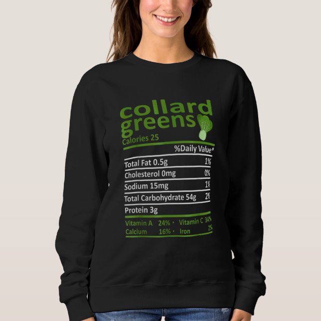Sudadera Col rizada Nutrición Comida Disfraz de Acción de G (Anverso)