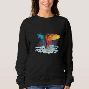 Sudadera Cola de ballena acuarela fantasía mítico místico  