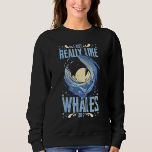 Sudadera Cola de ballena azul ballenas jorobadas citas dere