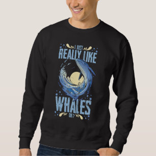 Sudadera Cola de ballena azul jorobadas citas derecha Anima