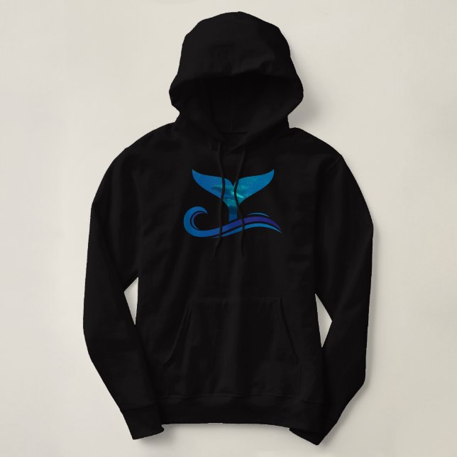 Sudadera Cola de ballena en ola orca tanque arriba (Diseño del anverso)