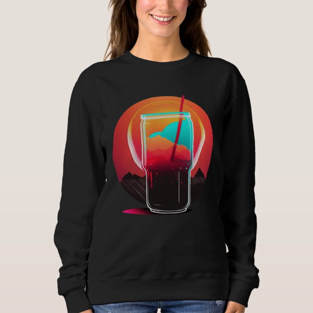 Sudadera Cola Synthwave 80s Retrowave Aesthetic  1 (Anverso)