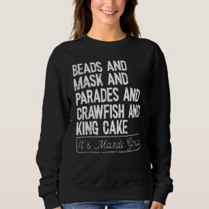 Sudadera Colas Y Máscara Desfile Del Carnaval De Mardi Gras