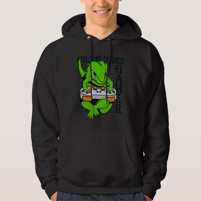 Sudadera cold blooded gamer gecko lizard reptile (Anverso)