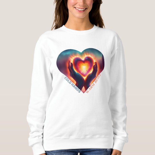 Sudadera Cold Hands Cálido Corazón (Anverso)