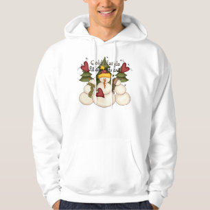 Sudadera Cold Hands Cálido Corazón Snowman Hooded Sweatshir