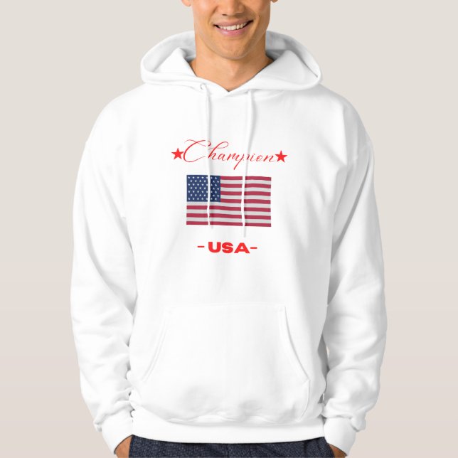 Sudadera Colección Club Clásico de Bandera de los Estados U (Anverso)