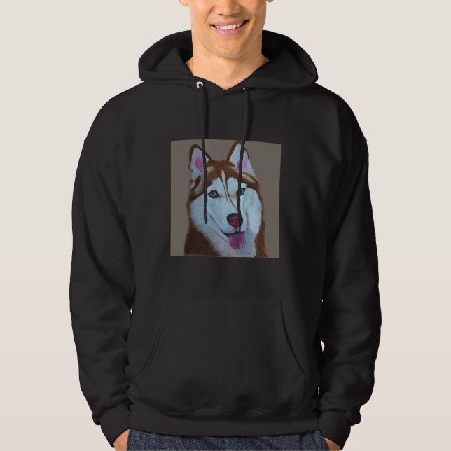 Sudadera Colección de animales Rojo Siberian Husky (Anverso)