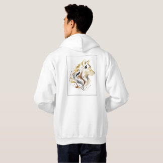 Sudadera Colección de diseño blanco y dorado