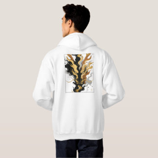 Sudadera Colección de Diseño Blanco y Dorado