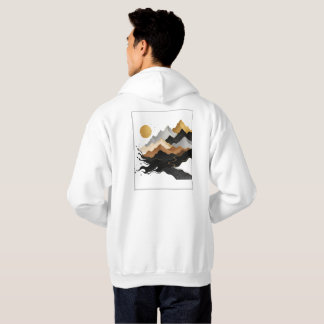 Sudadera Colección de Diseño Blanco y Dorado