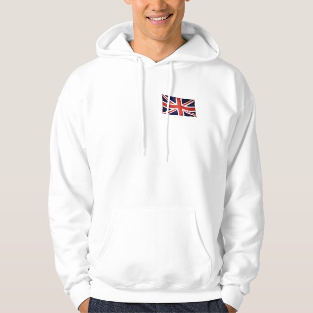 Sudadera Colección de Hoodie de la BANDERA BRITÁNICA del Re (Anverso)