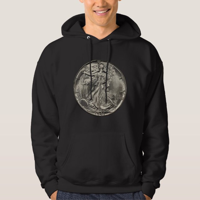 Sudadera Colección de monedas de medio dólar de la Libertad (Anverso)