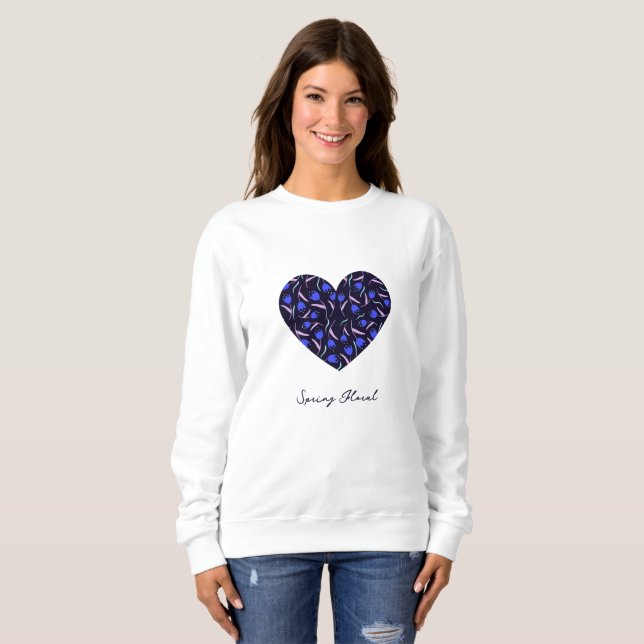 Sudadera Colección de Patrones Florales de Primavera (Anverso completo)