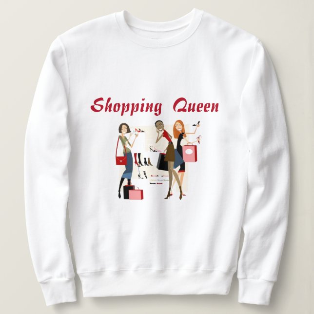 SUDADERA COLECCIÓN REINA DE COMPRAS (Anverso del diseño)