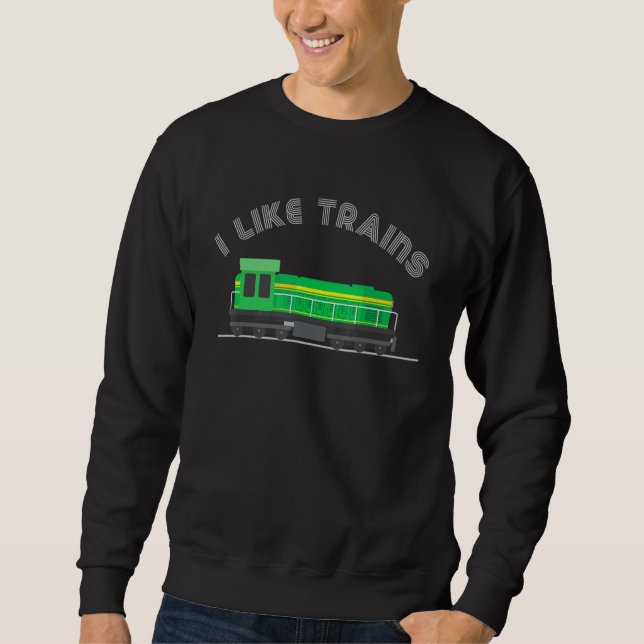 Sudadera Coleccionador de trenes Niños Diesel Ferroviario M (Anverso)