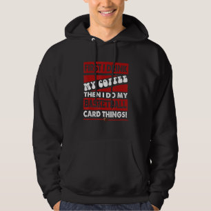 Sudadera Coleccionista Divertido de Tarjetas de Baloncesto,