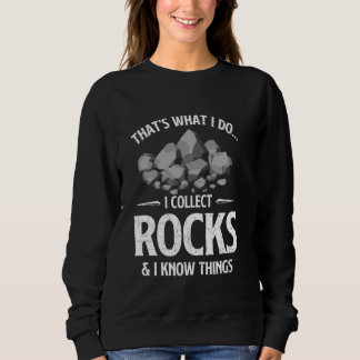Sudadera Colecciono Rocas y sé cosas que coleccionan rock