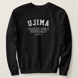 Sudadera Colectivo de Kwanzaa UJIMA Trabajo Responsabilidad