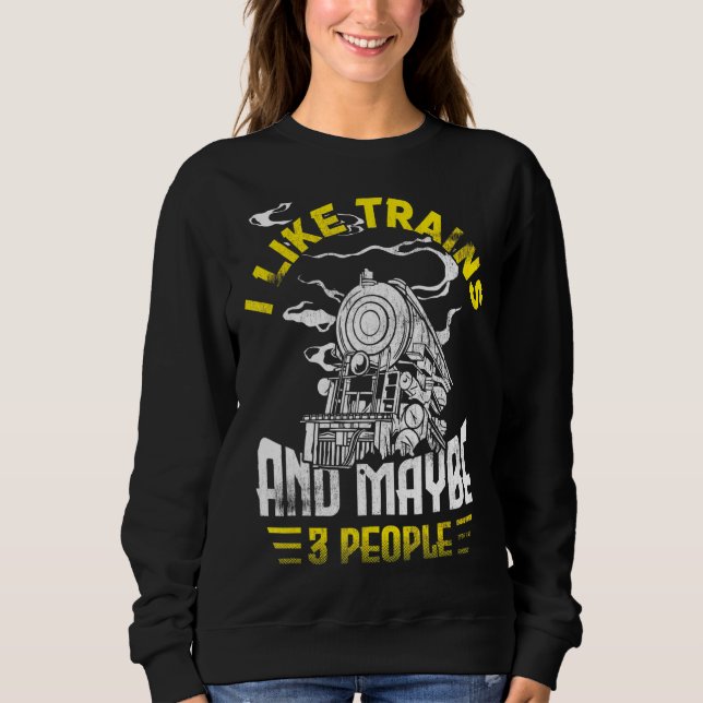 Sudadera Colector De Tren Modelo Conductor De Ferrocarril M (Anverso)