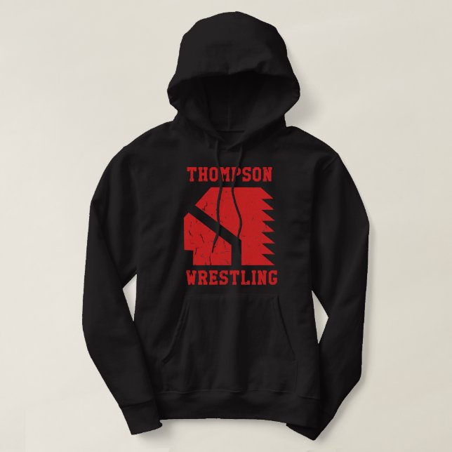 Sudadera Colegio Thompson High School Wrestling (Vision Que (Diseño del anverso)