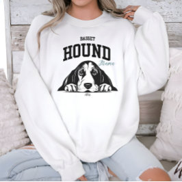Sudadera Colegio Varsity Style Basset Hound Mama Dog Lover