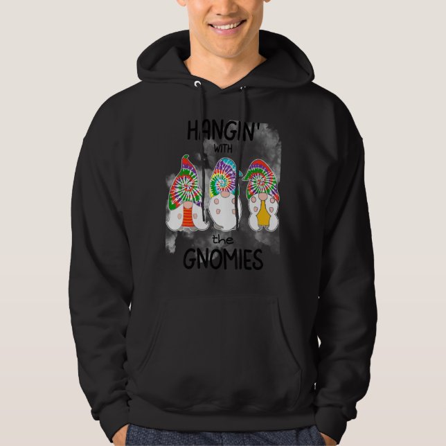 Sudadera Colgando Con Los Gnomies Gnomes Fumar El Tiro Dye  (Anverso)