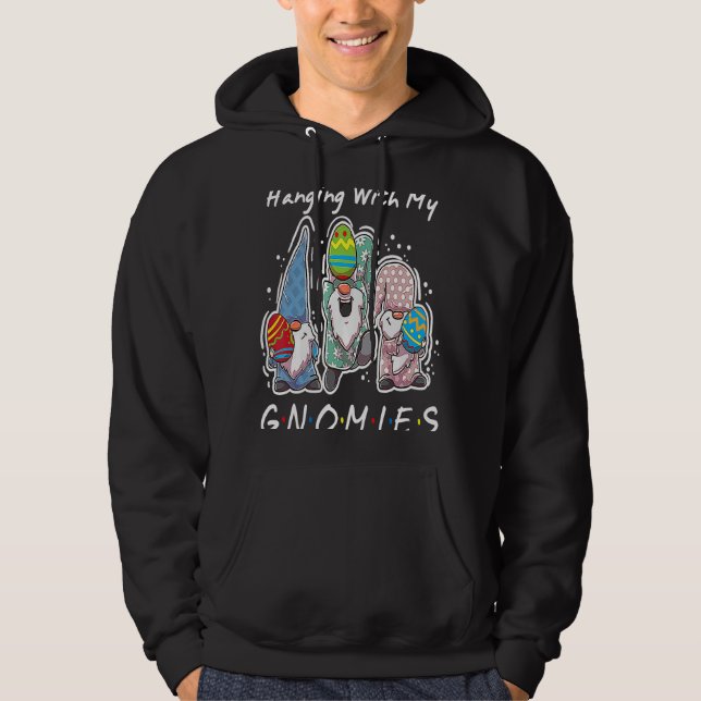 Sudadera Colgando Con Mi Gnomies Bunny Egg Hung Gnome Ha (Anverso)