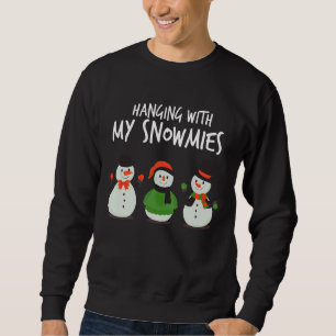 Sudadera Colgando con mi maestra de Nieve preescolar Christ