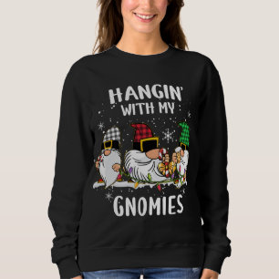 Sudadera Colgando Con Mi Trauma Gnomies Navidades De Enferm