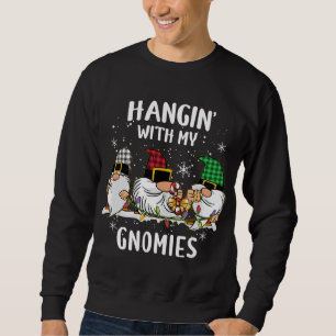 Sudadera Colgando Con Mi Trauma Gnomies Navidades De Enferm
