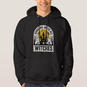 Sudadera Colgando Con Mis Brujas Diseño Vintage De Hallowee