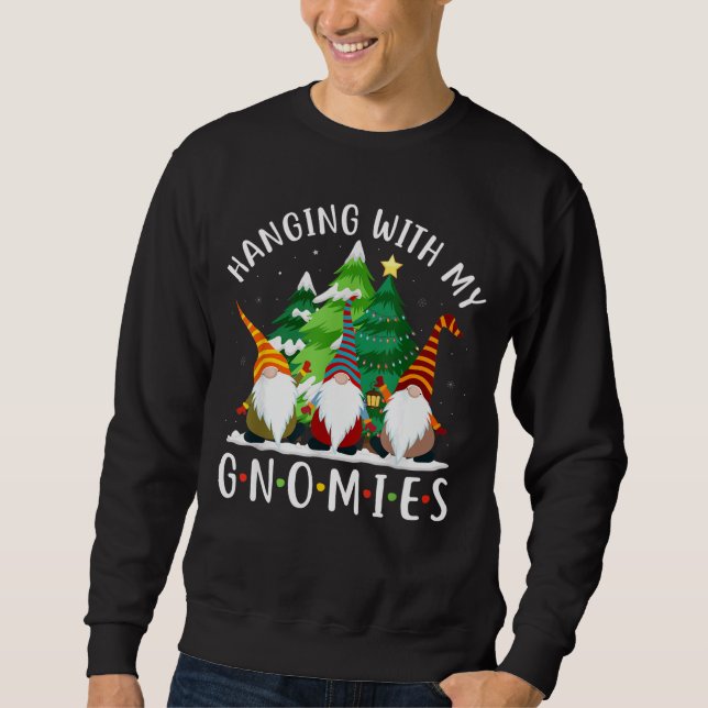 Sudadera Colgando Con Mis Gnomías (Anverso)